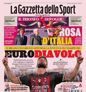 L'apertura della Gazzetta sul Milan in Champions: "EuroDiavolo"