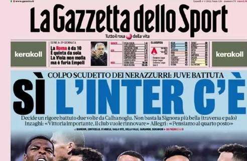 L'apertura della Gazzetta: "Ora tocca al Milan"