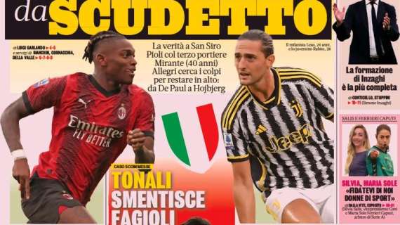 Milan-Juve all'orizzonte, le prime pagine dei quotidiani sportivi in edicola