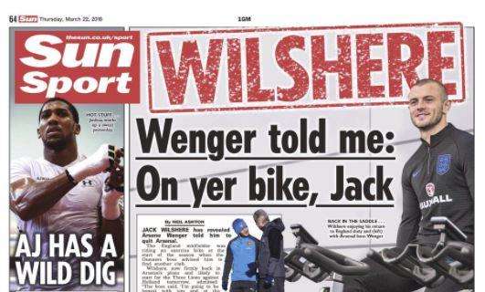 Arsenal, Wilshere forzato dai Gunners ad andarsene