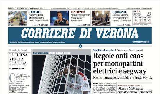 Corriere di Verona: "Macché buu razzisti a Kessié"