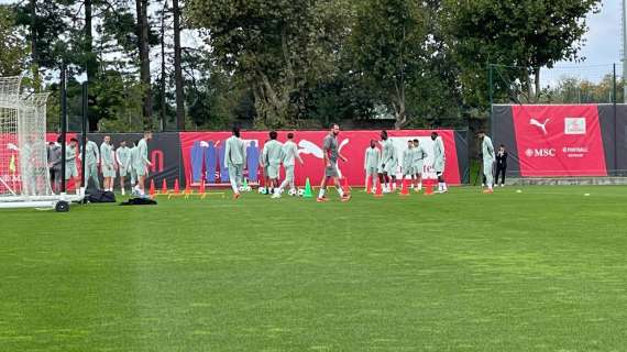 PHOTOGALLERY MN - Vigilia Bayer Leverkusen-Milan: le immagini della rifinitura a Milanello