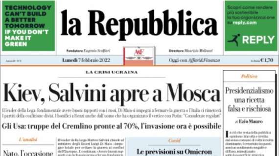 Repubblica sulla Serie A: "Si riaccende la sfida per lo scudetto"