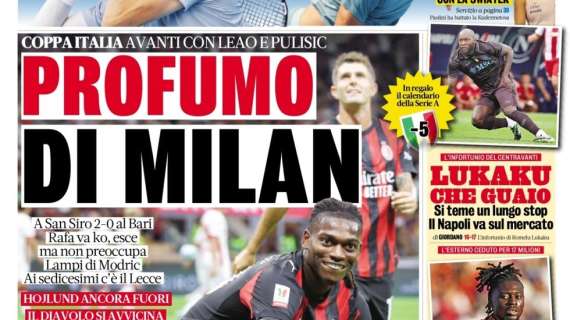 L'apertura della Gazzetta: "Profumo di Milan"