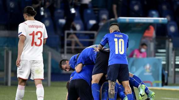 Euro 2020, Italia-Svizzera 3-0: dominio azzurro all'Olimpico che vale gli Ottavi