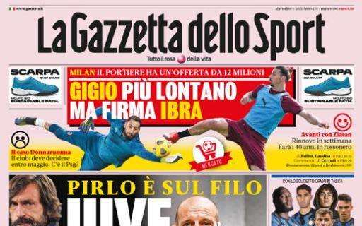 La Gazzetta dello Sport: "Gigio più lontano, ma Ibra firma"