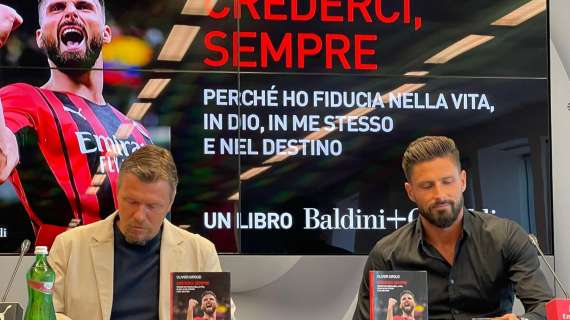 Il libro di Giroud "Crederci sempre" è già in testa alle classifiche dei libri del momento
