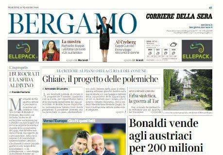 Il Corriere di Bergamo e l'Europa: "L'Atalanta punta al sorpasso"