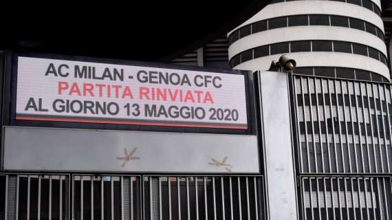 PHOTOGALLERY MN - San Siro deserto a causa del rinvio di Milan-Genoa