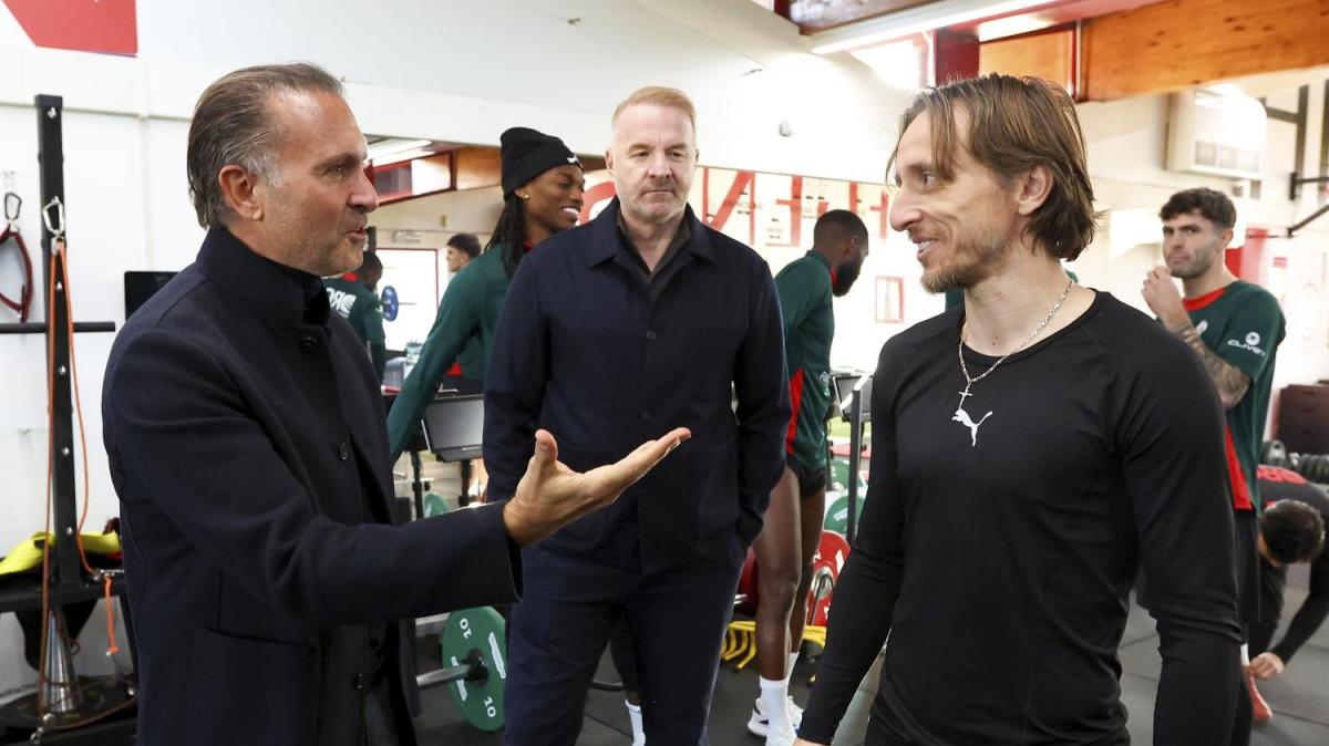 PHOTOGALLERY MN - Cardinale a Milanello: le immagini con Furlani, Tare, Allegri, Ibra, Pulisic e Modric