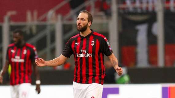 Tuttosport - Milan, sollievo Higuain: ora il dubbio è se rischiarlo giovedì o risparmiarlo per la Juve