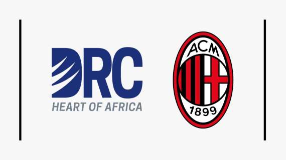 MN - Milan-Bologna: sulle maglie dei rossoneri per il riscaldamento ci sarà il logo "DRC – Heart of Africa"