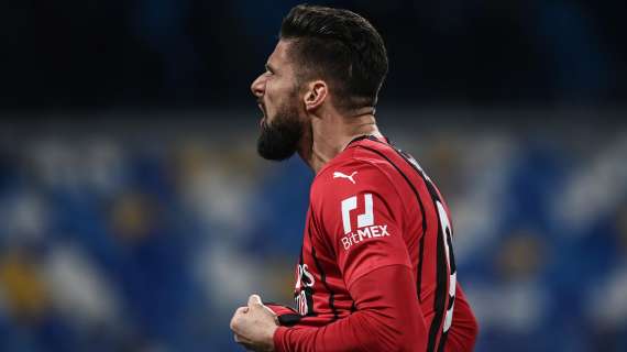 Milan, Giroud verso la nona gara consecutiva da titolare tra campionato e Coppa Italia