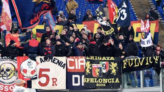 Genoa-Milan lunedì alle 15, ultrà rossoblù fuori dallo stadio