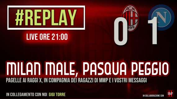 LIVE MN - "Replay": siamo in diretta per commentare con voi Milan-Napoli