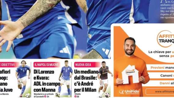 Nuovi nomi per centrocampo e attacco: le prime pagine dei principali quotidiani sportivi