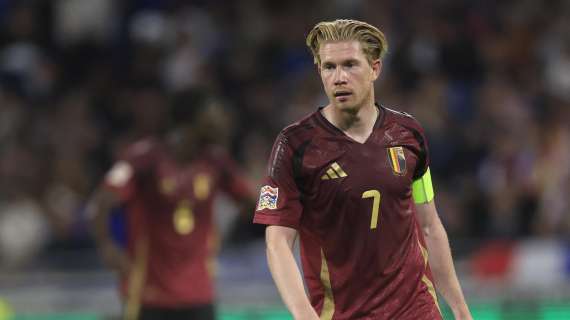 Belgio, De Bruyne ha chiesto un po' di riposo: salterà le sfide contro l'Italia