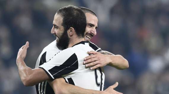Juventus, Higuain su Bonucci: “Rinforza una concorrente, ma è stata una sua decisione e la rispetto”