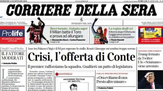Corriere della Sera: "Il Milan batte il Torino e prova ad allungare"