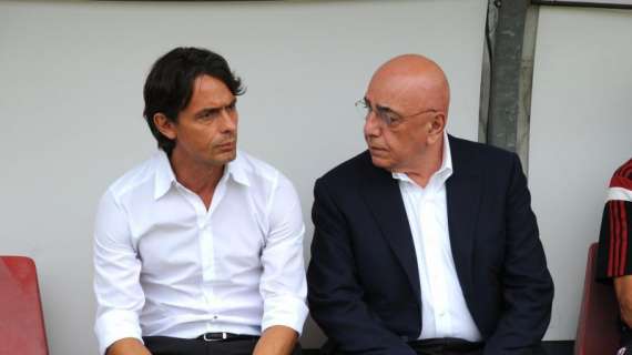 Inzaghi e le visite di Galliani a Milanello: “E' venuto per rafforzare la mia posizione e trovare le cause di questa crisi”