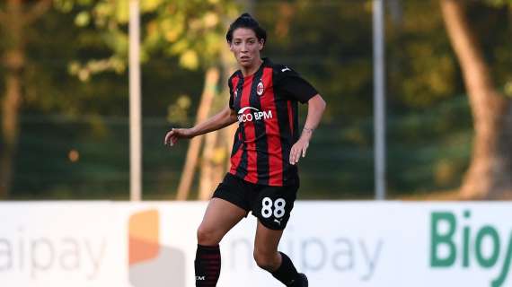 Milan Femminile, Mauri: "Contenta per l'assist, fondamentale chi è entrato dalla panchina"