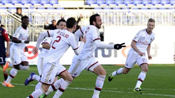 Milan, la vittoria in Serie A in casa del Cagliari manca dal 2014
