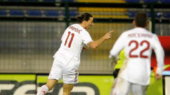 Ibrahimovic, quattro gol in carriera contro il Cagliari