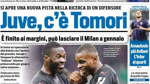 Tuttosport in prima pagina sul mercato: "Juve, c'è Tomori"