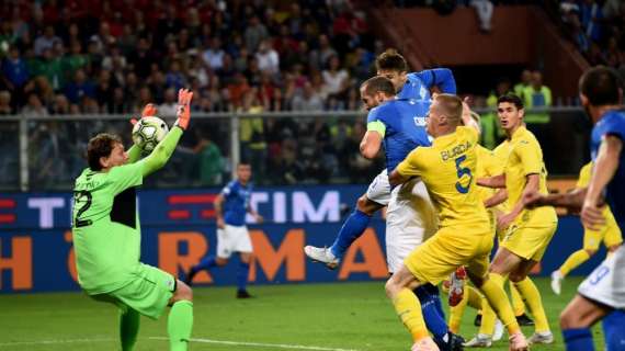 Italia-Ucraina a reti bianche a fine primo tempo