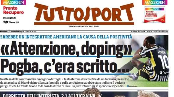 Tuttosport apre con le parole di Collovati: "Se sbagli nel derby diventi un poster"