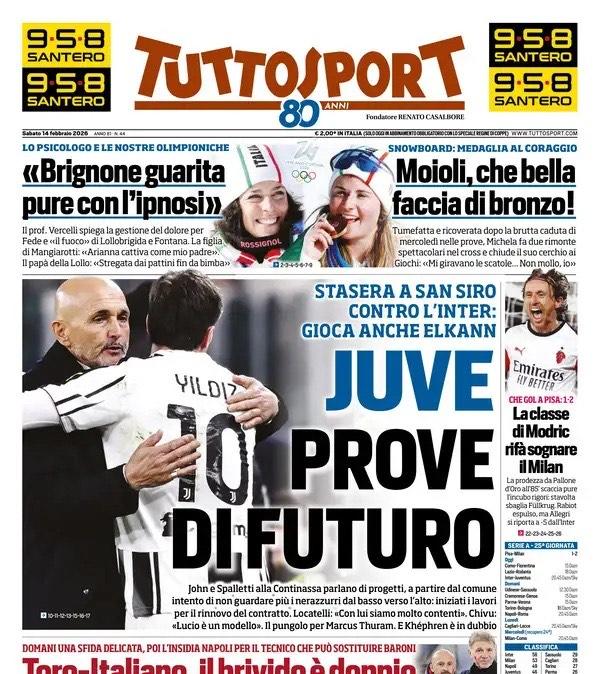 Tuttosport in apertura: "La classe di Modric rifà sognare il Milan"