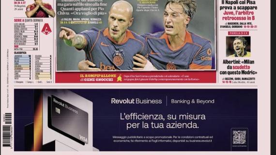 La Gazzetta apre con le parole di Albertini: "Milan da scudetto con questo Modric"