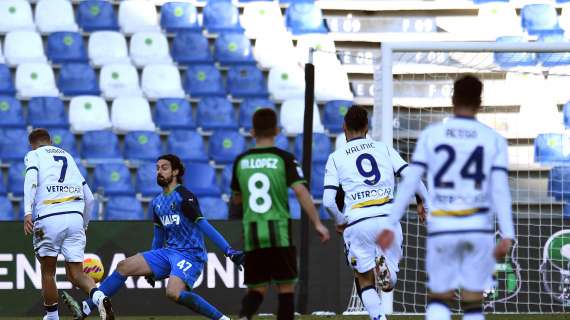 Serie A, Sassuolo-Hellas Verona 2-4: Barak affonda i neroverdi