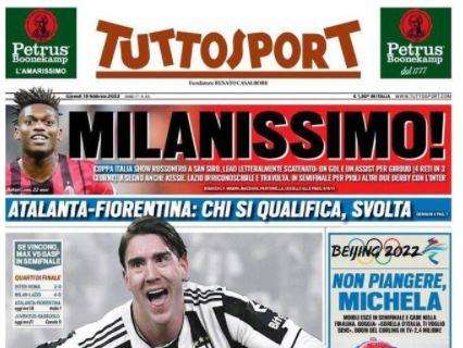 Tuttosport in prima pagina: "Milanissimo!"