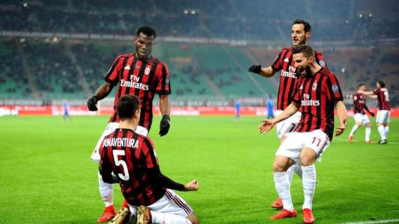 Il Milan celebra su Twitter le cento presenze di Bonaventura in Serie A con la maglia rossonera