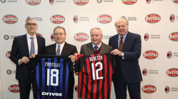 PHOTOGALLERY - Fratelli Beretta unisce AC Milan e FC Internazionale Milano in una nuova partnership
