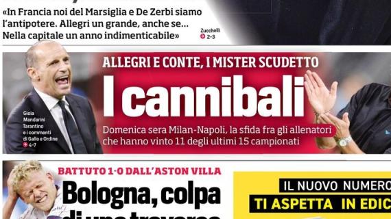 Allegri e Conte, i mister scudetto. Il CorSport: "I cannibali"
