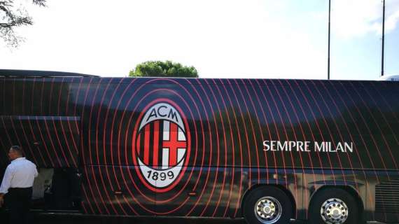 Milan, la squadra è partita in direzione Torino