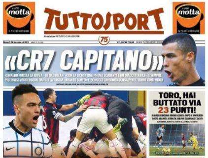 Tuttosport in prima pagina: "Delirio Milan!"