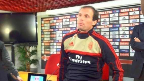 Allegri: "A centrocampo dobbiamo essere più rapidi nel recupero del pallone"