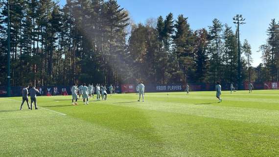 PHOTOGALLERY MN - Vigilia Real Madrid-Milan: le immagini della rifinitura a Milanello