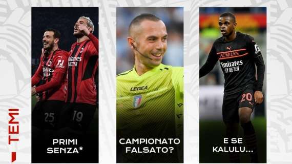 LIVE MN - Milan primo senza *, ma caos arbitri. Calciomercato: ancora Maldini-Massara, e se Kalulu... | Ne parliamo alle 19 in diretta Twitch