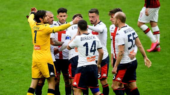 Genoa-Milan, l'ultimo successo dei rossoblù risale al marzo 2020