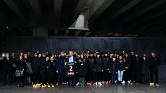 AC Milan in visita al Memoriale della Shoah