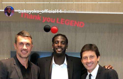 Bakayoko ringrazia Maldini e Leonardo: "Grazie leggende"