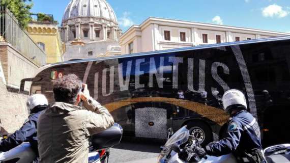 FOTO MN - Anche la Juventus è arrivata in Vaticano per l’udienza dal Papa