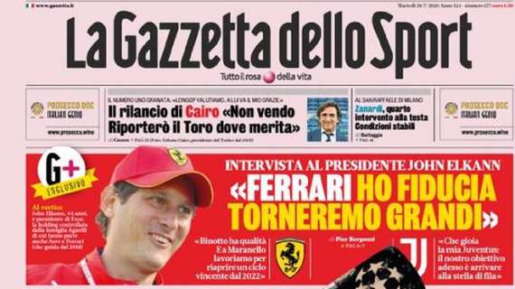 La Gazzetta dello Sport: "Ibra come Silvio: in elicottero a Milanello"