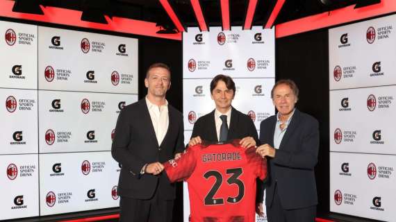 UFFICIALE: AC Milan e Gatorade rinnovano la loro partnership