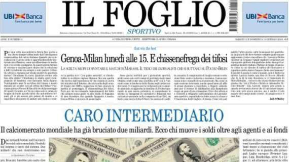 Il Foglio polemico: "Genoa-Milan lunedì alle 15. Chissenefrega dei tifosi"