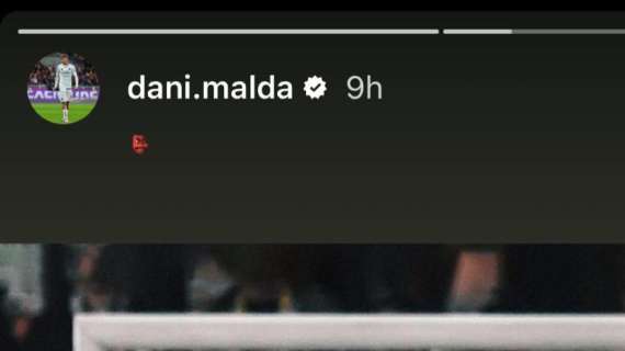 Daniel Maldini festeggia sui social la rete contro l'Inter. E aggiunge alla foto l'emoticon di un diavolo...